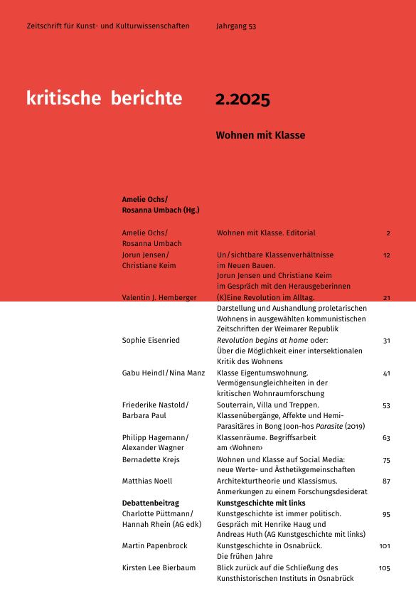 Bd. 53 Nr. 2 (2025): kritische berichte 